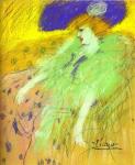 1901 Femme au chapeau bleu