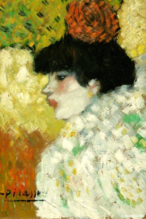 1901 Fille de profil