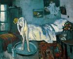 1901 La toilette chambre bleu