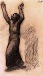 1902 Femme aux bras levÃ©s