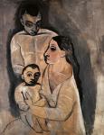 1906 Homme,femme, et enfant