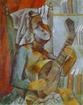1909 Femme jouant de la mandoline