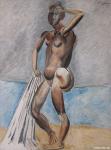 1909 Femme nue au bord de la mer