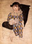 1924 Paulo en arlequin