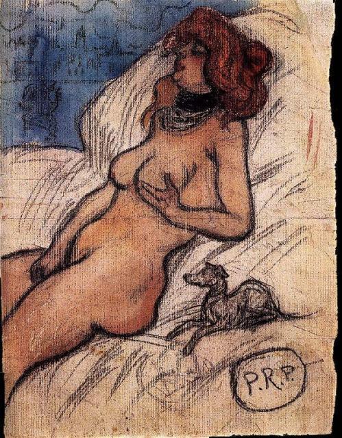 1900 Femme qui rÃªve Ã  Venise