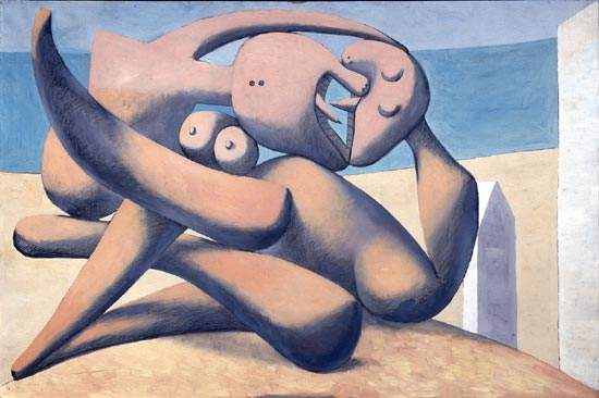 1931 Figures au bord de mer