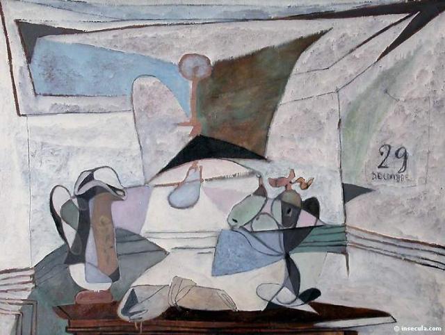 1936 Nature morte Ã  la lampe