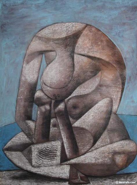 1937 Grande baigneuse au livre