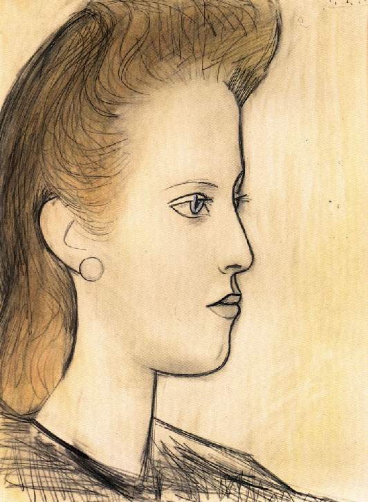 1941 Portrait de Mademoiselle Aubrey